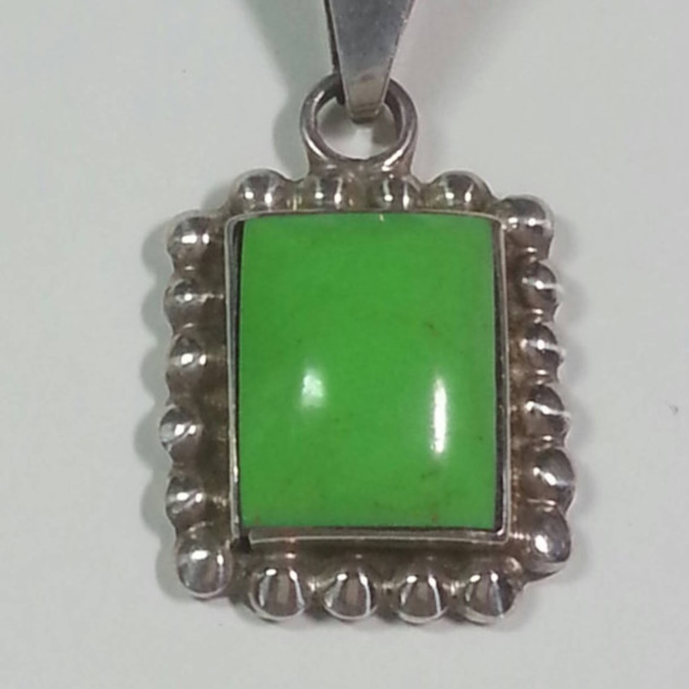 Variscite Sterling Silver Pendant & Chain